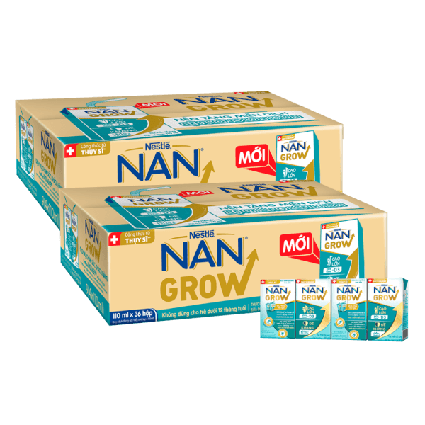 Combo 2 Thùng Thực phẩm bổ sung Nestlé NANGROW 9 (4x110ml)