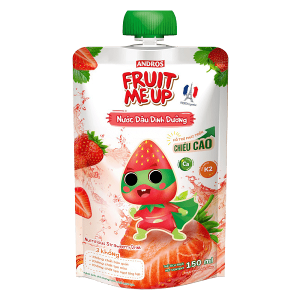 Combo 2 Fruit Me Up Nước Dâu Dinh Dưỡng 150ml/Fruit Me Up Nutrious Strawberry drink 150ml