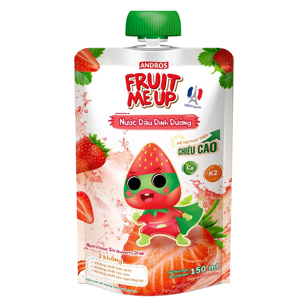 Fruit Me Up Nước Dâu Dinh Dưỡng 150ml/Fruit Me Up Nutrious Strawberry drink 150ml