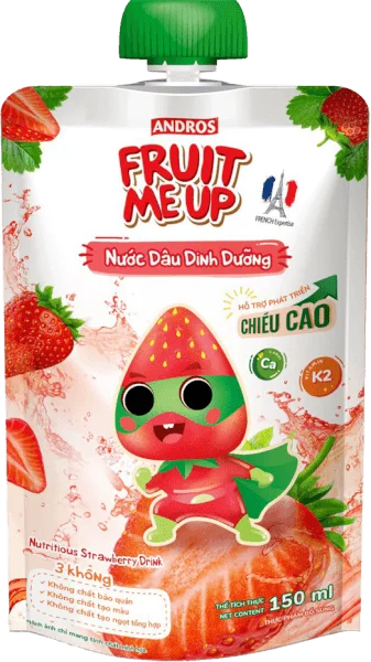 Fruit Me Up Nước Dâu Dinh Dưỡng 150ml/Fruit Me Up Nutrious Strawberry drink 150ml