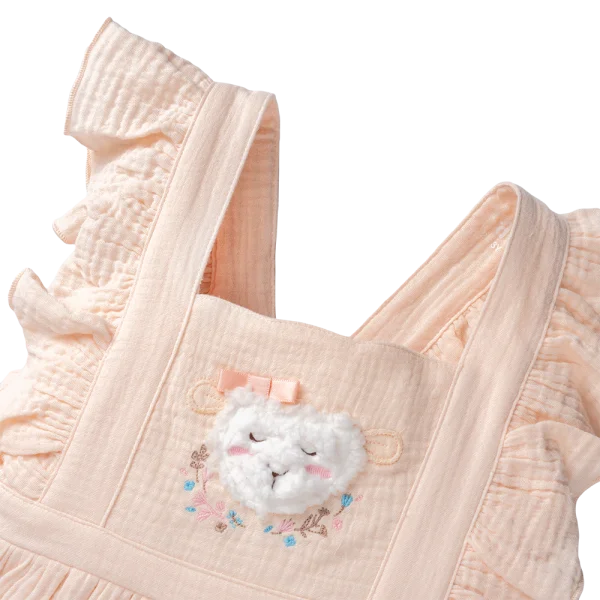 Đầm bé gái Animo CL723007 (6M-6Y,Hồng Cam)