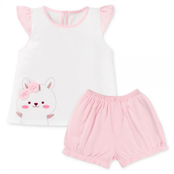 Bộ bé gái ngắn BST Sóc nhỏ Animo BH523034 (6M-6Y,Hồng)