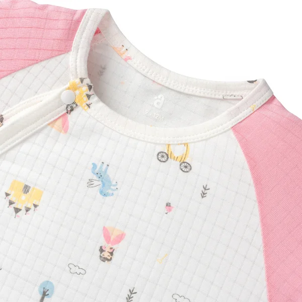 Bodysuit tính năng đùi Chống muỗi,  HT Lọ Lem Animo VĐ523018 (3-12M,Hồng)