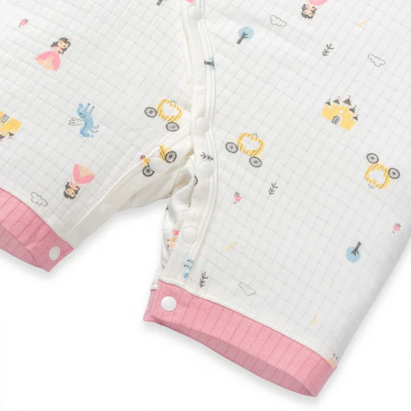 Bodysuit tính năng đùi Chống muỗi,  HT Lọ Lem Animo VĐ523018 (3-12M,Hồng)