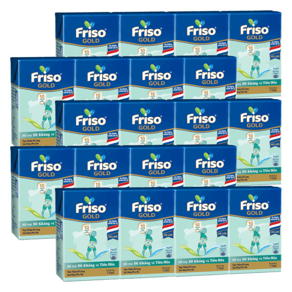 Combo 5 Sữa Friso Gold 110ml (từ 1 tuổi) - Lốc 4 hộp - New