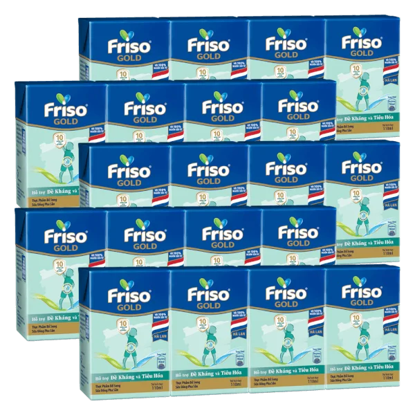 Combo 5 Sữa Friso Gold 110ml (từ 1 tuổi) - Lốc 4 hộp - New