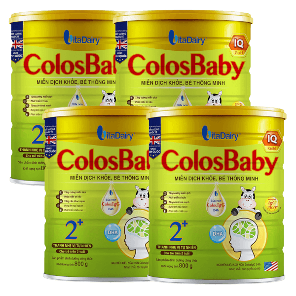 Combo 4 Sữa Colosbaby IQ Gold 2+ 800g (từ 2 tuổi)