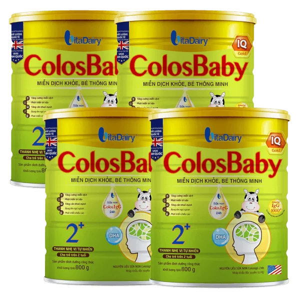 Combo 4 Sữa Colosbaby IQ Gold 2+ 800g (từ 2 tuổi)