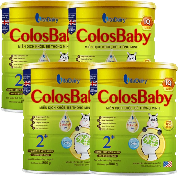Combo 4 Sữa Colosbaby IQ Gold 2+ 800g (từ 2 tuổi)