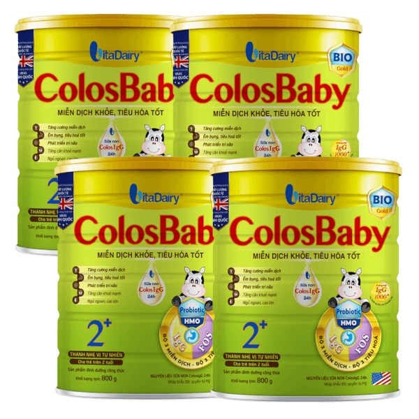 Combo 4 Sữa Colosbaby Bio Gold 2+ 800g (từ 2 tuổi)