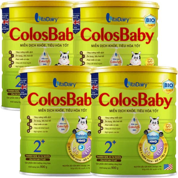 Combo 4 Sữa Colosbaby Bio Gold 2+ 800g (từ 2 tuổi)