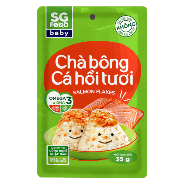 Tặng 1 chà bông cá hồi 35g khi mua Đơn hàng cháo tươi Baby Sài Gòn Food từ 49.000 đồng
