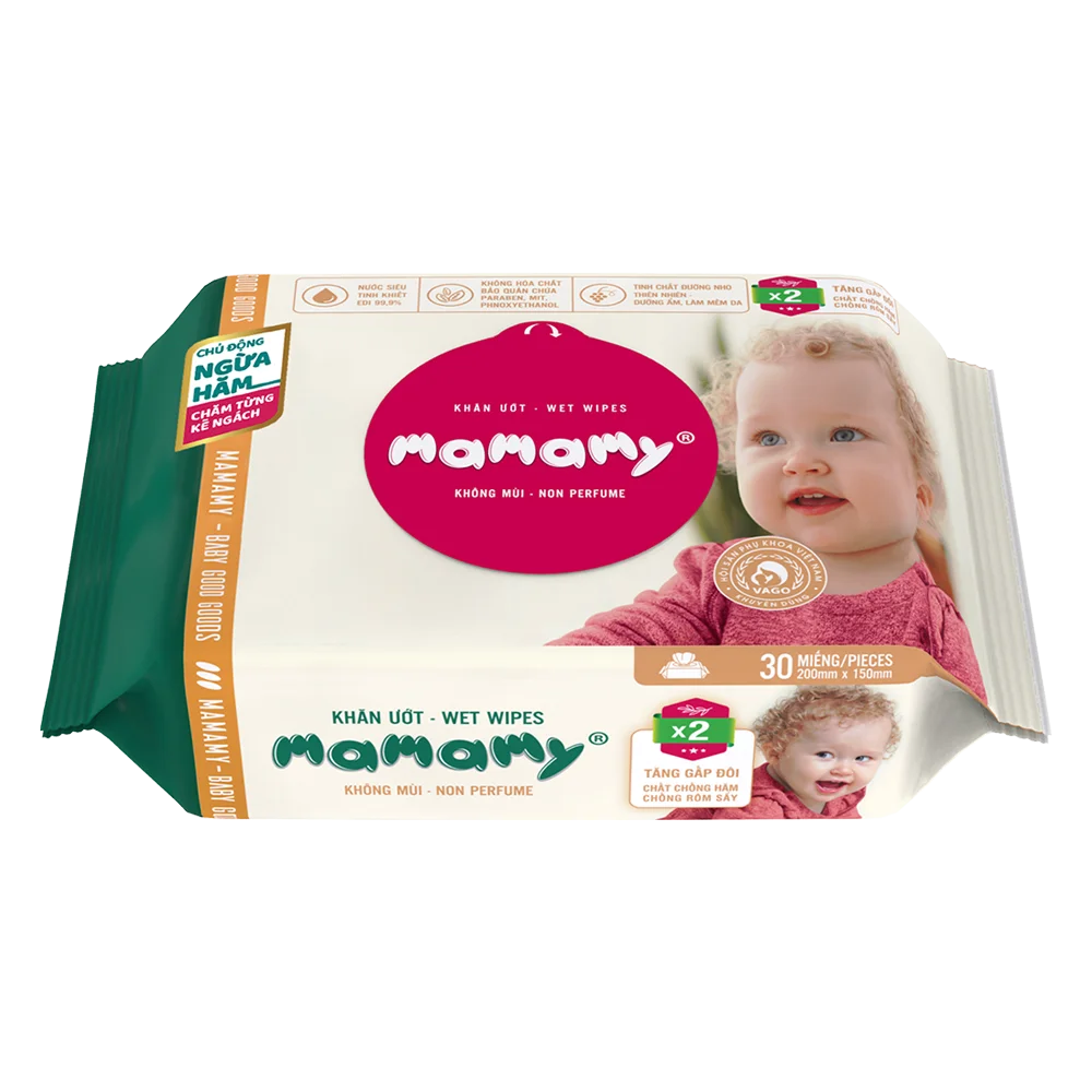 Khăn ướt Mamamy 30 tờ không mùi
