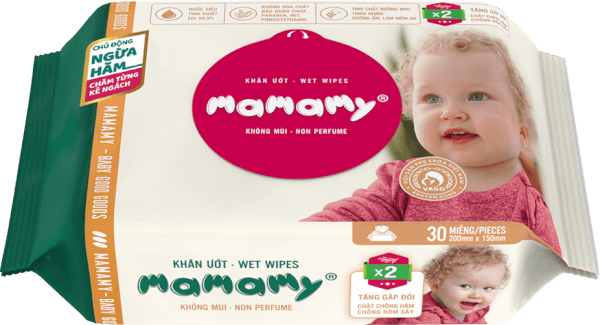 Khăn ướt Mamamy 30 tờ không mùi