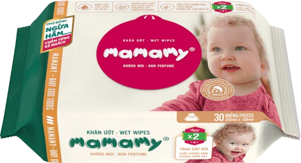 Khăn ướt Mamamy 30 tờ không mùi