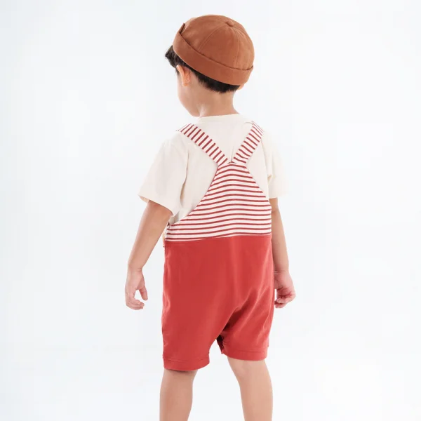 Bộ yếm bé trai ngắn BST Khỉ Kháu Khỉnh Animo HN623019 (6M-4Y, Đỏ)