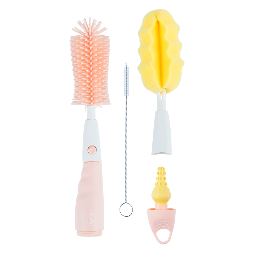 Bộ cọ rửa bình sữa và núm ty Aga-ae (4 chi tiết)