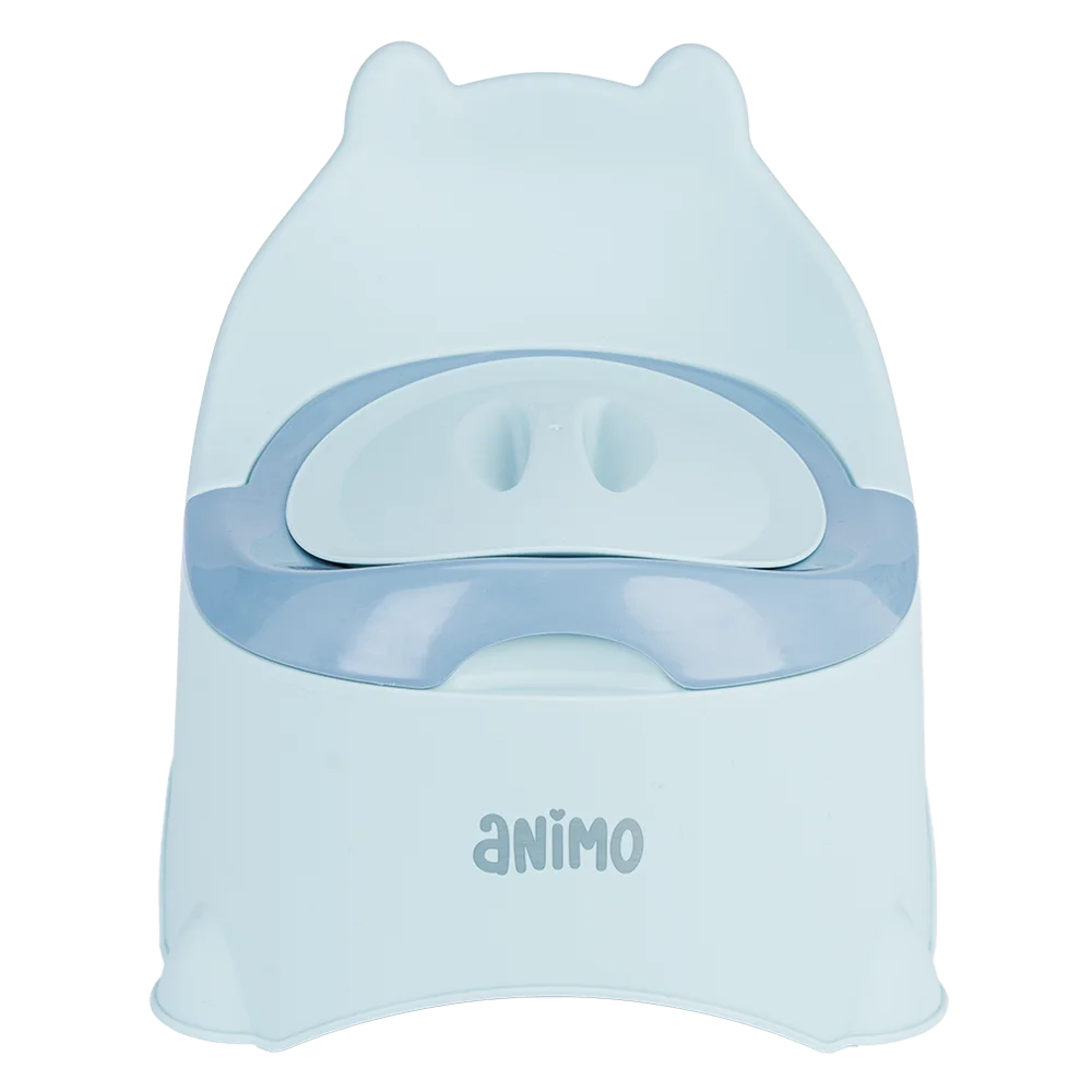 Bô vệ sinh tai gấu Animo (GH5115, xanh dương)