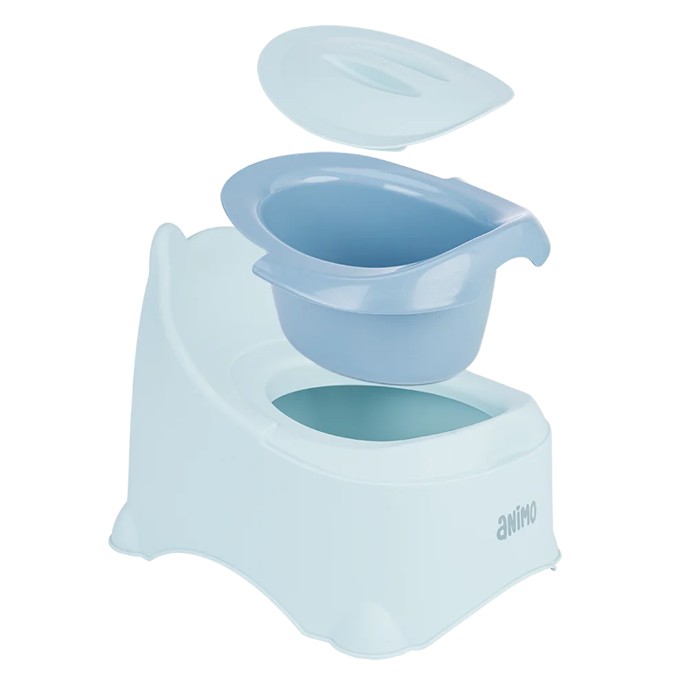 Bô vệ sinh tai gấu Animo (GH5115, xanh dương)