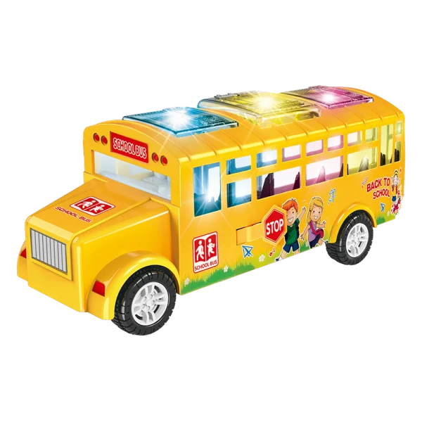 Xe buýt có nhạc đèn có chức năng đóng mở cửa tự động HW23001398_C2307 (Vàng)