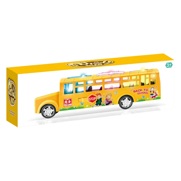 Xe buýt có nhạc đèn có chức năng đóng mở cửa tự động HW23001398_C2307 (Vàng)