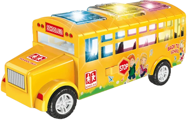 Xe buýt có nhạc đèn có chức năng đóng mở cửa tự động HW23001398_C2307 (Vàng)