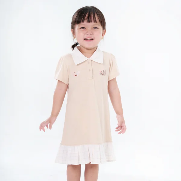 Đầm bé gái BST Sóc nhỏ Animo BH523035 (6M-6Y,Nâu)