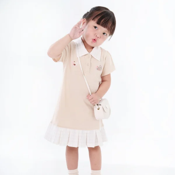 Đầm bé gái BST Sóc nhỏ Animo BH523035 (6M-6Y,Nâu)