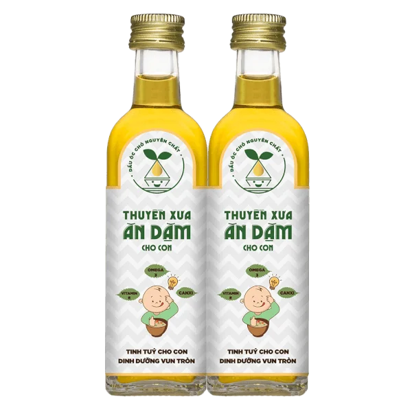 Combo 2 Dầu Óc Chó Nguyên Chất Thuyền Xưa Ăn Dặm Cho Con 65ml