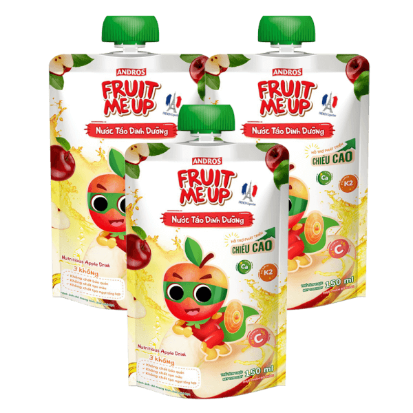 Combo 3 Fruit Me Up Nước Táo Dinh Dưỡng 150ml/Fruit Me Up Nutrious Apple drink 150ml