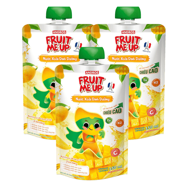 Combo 3 Fruit Me Up Nước Xoài Dinh Dưỡng 150ml/Fruit Me Up Nutrious Mango drink 150ml