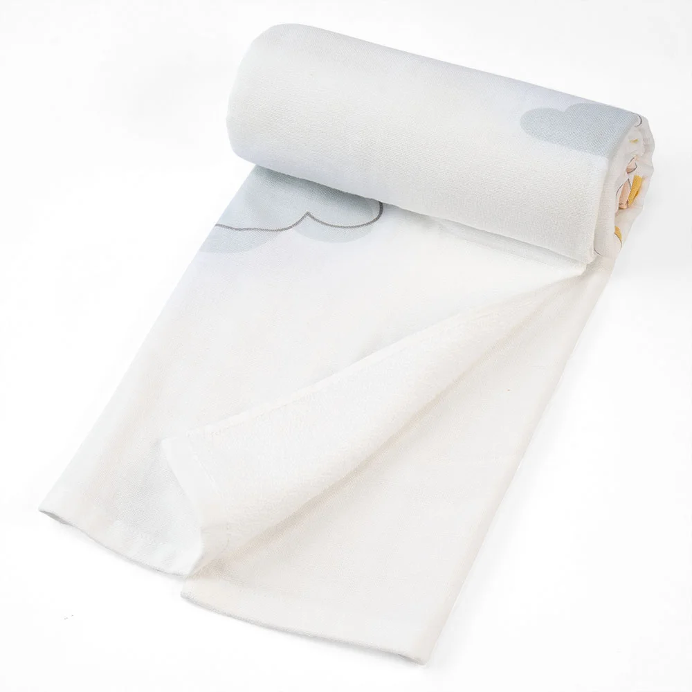 Khăn tắm trẻ em Cotton Hươu cao cổ Animo BM9T (60x120cm,Trắng-Giao hoạ tiết ngẫu nhiên)