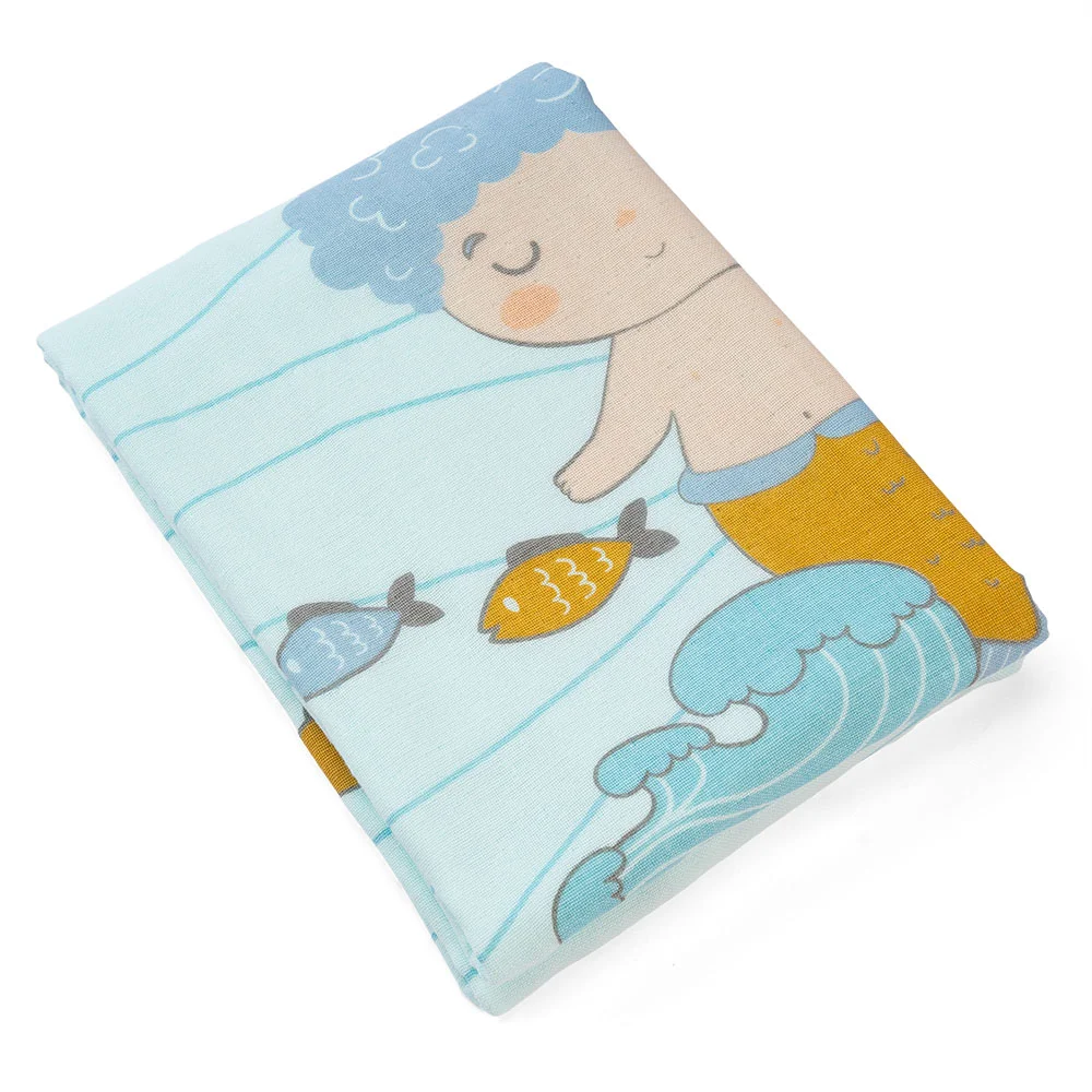 Combo 2 Khăn tắm trẻ em Cotton hoàng tử Cá Animo BM9T (60x120cm,Xanh)