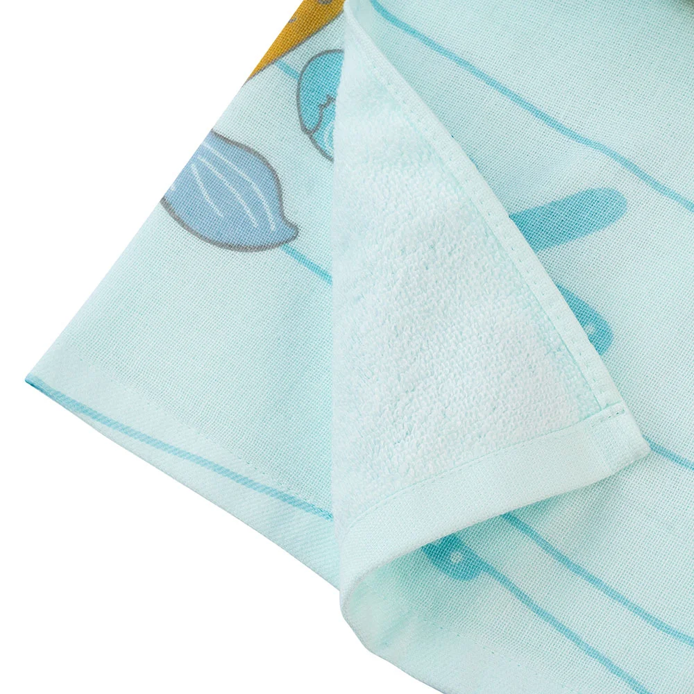 Combo 2 Khăn tắm trẻ em Cotton hoàng tử Cá Animo BM9T (60x120cm,Xanh)
