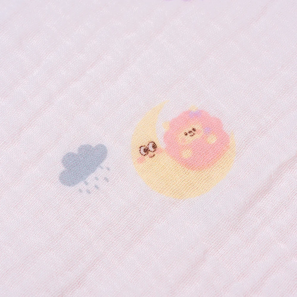 Chăn xô nhăn Cotton 4 lớp cao cấp Animo T2304_NBA002 (75x100cm,1 cái,Giao màu ngẫu nhiên)