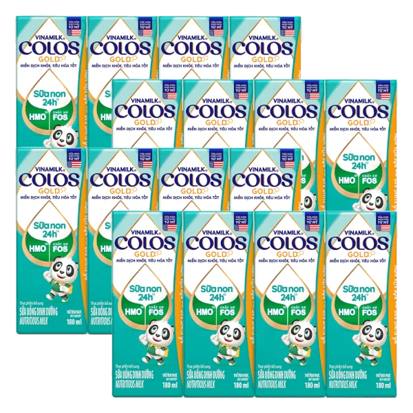 Combo 4 Sữa non Vinamilk ColosGold 180ml (từ 1 tuổi) lốc 4 hộp