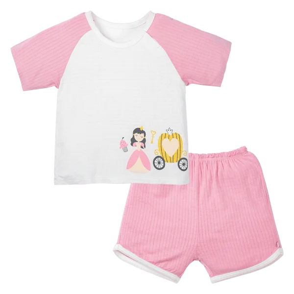 Bộ tính năng ngắn Chống muỗi, HT Lọ Lem Animo VĐ523008 (3-24M,Hồng)