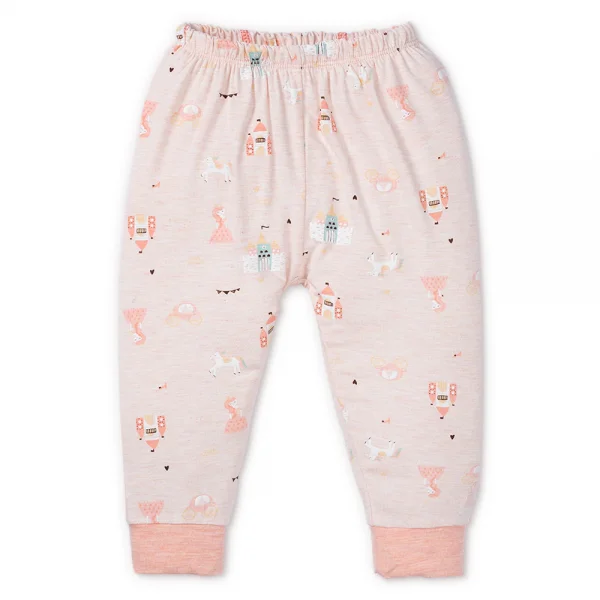 Bộ tính năng dài, vải sợi sồi BST Công chúa Animo BMC123110 (3-24M,Hồng dâu)