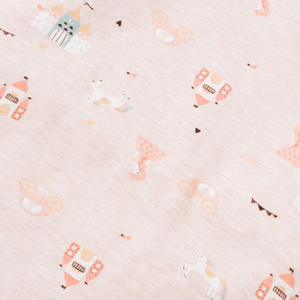 Bộ tính năng dài, vải sợi sồi BST Công chúa Animo BMC123110 (3-24M,Hồng dâu)