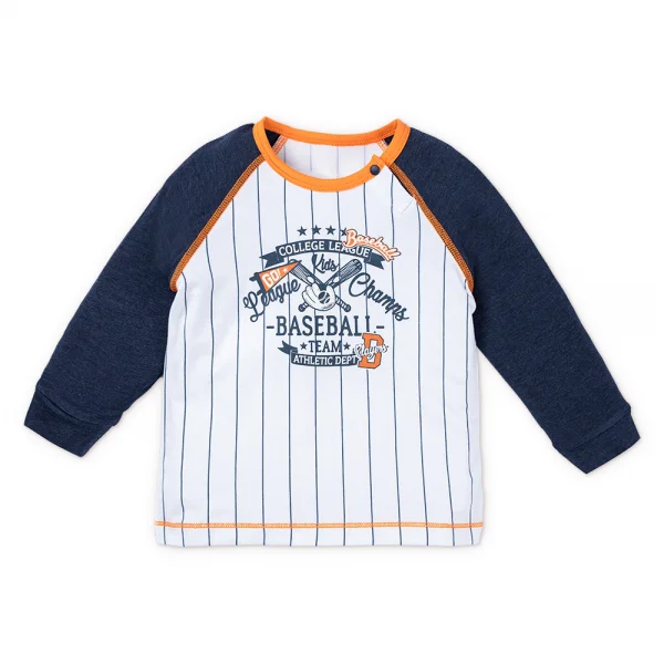 Bộ tính năng dài, vải sợi sồi BST Bóng chày Animo BMC123114 (3-24M,Xanh đen)