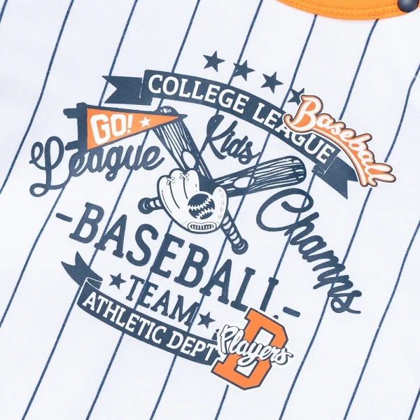 Bộ tính năng dài, vải sợi sồi BST Bóng chày Animo BMC123114 (3-24M,Xanh đen)