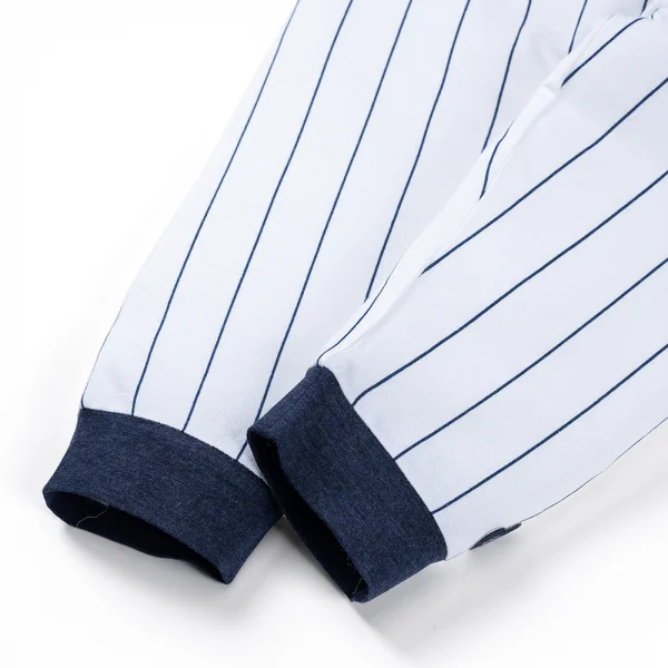 Bộ tính năng dài, vải sợi sồi BST Bóng chày Animo BMC123114 (3-24M,Xanh đen)