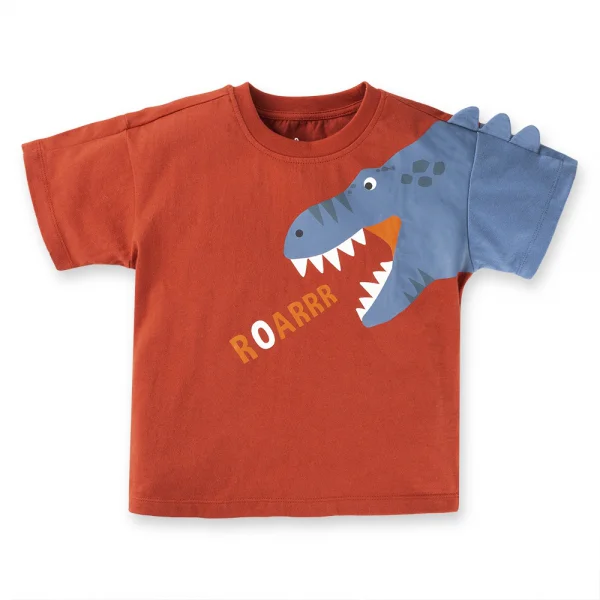 Bộ bé trai ngắn BST Khủng Long Animo HN623014 (6M-6Y,Đỏ)