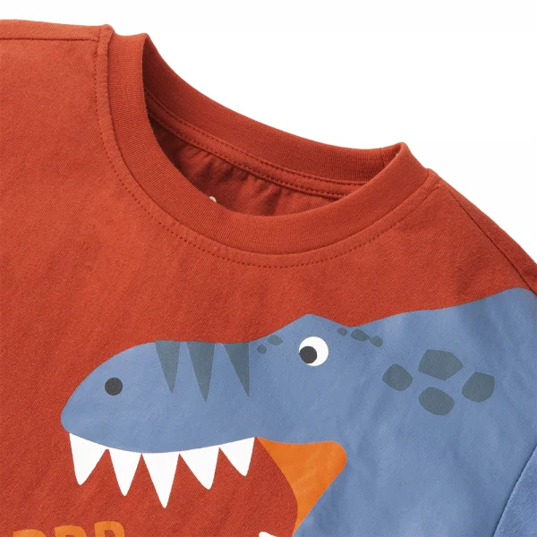 Bộ bé trai ngắn BST Khủng Long Animo HN623014 (6M-6Y,Đỏ)