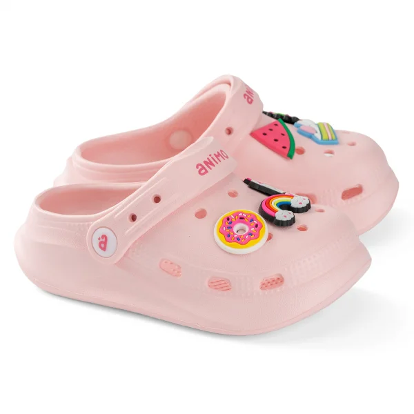 Dép sục bé gái Animo A2312_JK001 (21-25,Hồng)