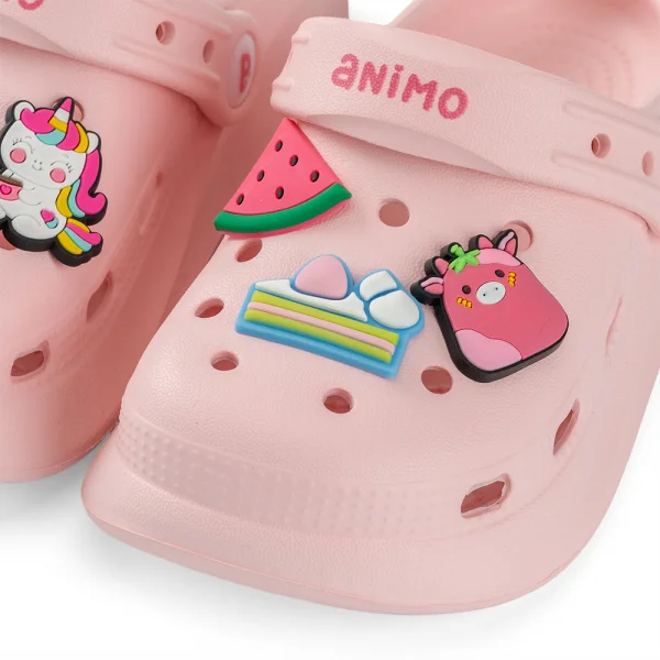 Dép sục bé gái Animo A2312_JK001 (21-25,Hồng)