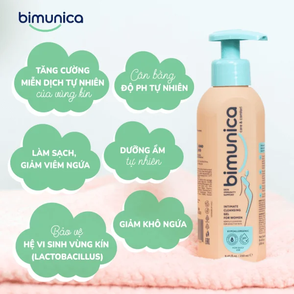 Dung dịch vệ sinh phụ nữ Bimunica 250ml