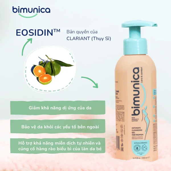 Dung dịch vệ sinh phụ nữ Bimunica 250ml