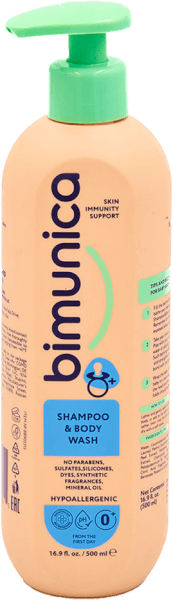 Sữa Tắm Gội 2in1 Biminica Dành Cho Trẻ Sơ Sinh và Trẻ Nhỏ - 500ml