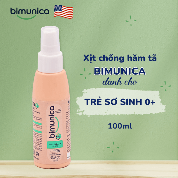 Xịt 2in1 Chống Hăm tã & dưỡng da BIMUNICA - 100 ml